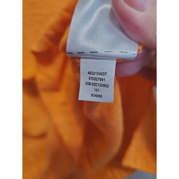 Chico's Linen Orange Sequined Embellished V-Neck Tunic Size 3 (XL) - Picture 7 of 7